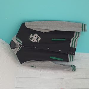 Harry Potter Slytherin Letterman Jacket, Hoodie Size Medium